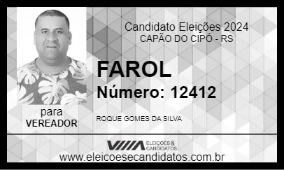 Candidato FAROL 2024 - CAPÃO DO CIPÓ - Eleições