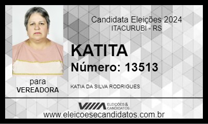 Candidato KATITA 2024 - ITACURUBI - Eleições