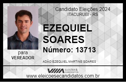 Candidato EZEQUIEL SOARES 2024 - ITACURUBI - Eleições