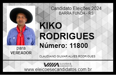 Candidato KIKO RODRIGUES 2024 - BARRA FUNDA - Eleições