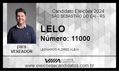 Candidato LELO 2024 - SÃO SEBASTIÃO DO CAÍ - Eleições