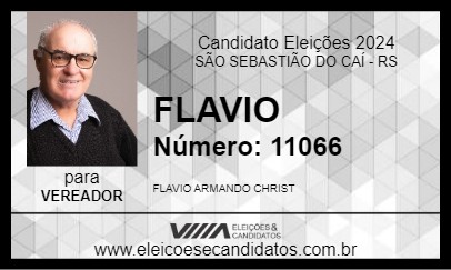 Candidato FLAVIO 2024 - SÃO SEBASTIÃO DO CAÍ - Eleições