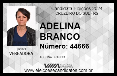 Candidato ADELINA BRANCO 2024 - CRUZEIRO DO SUL - Eleições