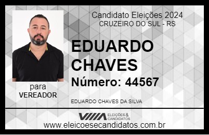 Candidato EDUARDO CHAVES 2024 - CRUZEIRO DO SUL - Eleições