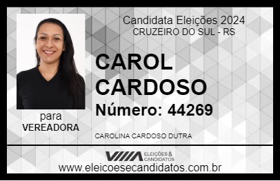 Candidato CAROL CARDOSO 2024 - CRUZEIRO DO SUL - Eleições