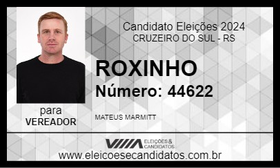 Candidato ROXINHO 2024 - CRUZEIRO DO SUL - Eleições