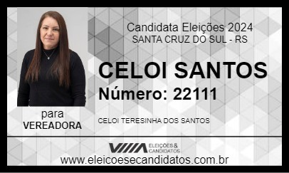 Candidato CELOI SANTOS 2024 - SANTA CRUZ DO SUL - Eleições