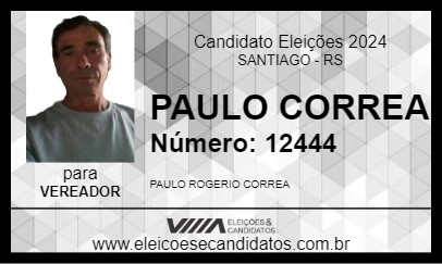 Candidato PAULO CORREA 2024 - SANTIAGO - Eleições