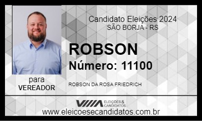 Candidato ROBSON 2024 - SÃO BORJA - Eleições