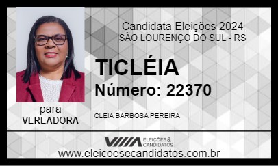 Candidato TICLÉIA 2024 - SÃO LOURENÇO DO SUL - Eleições