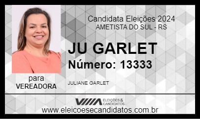 Candidato JU GARLET 2024 - AMETISTA DO SUL - Eleições