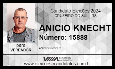 Candidato ANICIO KNECHT 2024 - CRUZEIRO DO SUL - Eleições