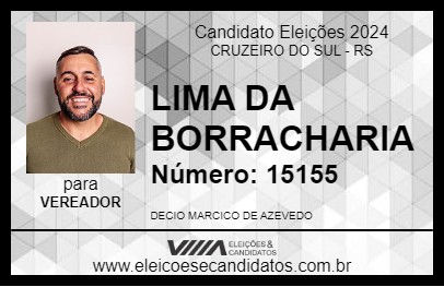 Candidato LIMA DA BORRACHARIA 2024 - CRUZEIRO DO SUL - Eleições