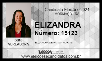 Candidato ELIZANDRA 2024 - MORMAÇO - Eleições