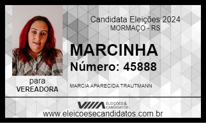 Candidato MARCINHA 2024 - MORMAÇO - Eleições