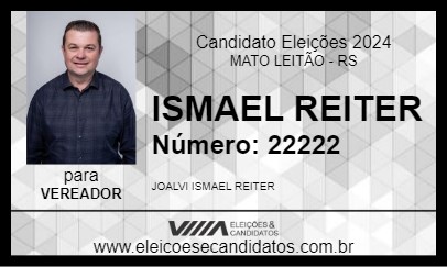 Candidato ISMAEL REITER 2024 - MATO LEITÃO - Eleições