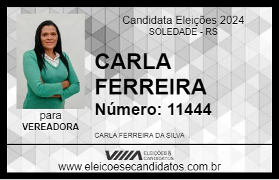 Candidato CARLA FERREIRA 2024 - SOLEDADE - Eleições