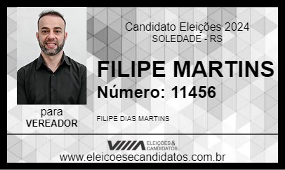 Candidato FILIPE MARTINS 2024 - SOLEDADE - Eleições