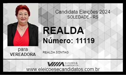 Candidato REALDA 2024 - SOLEDADE - Eleições