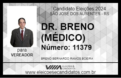 Candidato DR. BRENO (MÉDICO) 2024 - SÃO JOSÉ DOS AUSENTES - Eleições