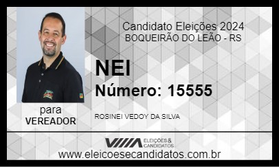 Candidato NEI 2024 - BOQUEIRÃO DO LEÃO - Eleições