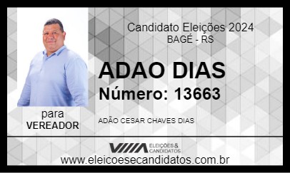 Candidato ADAO DIAS 2024 - BAGÉ - Eleições