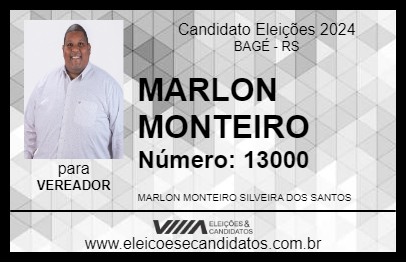 Candidato MARLON MONTEIRO 2024 - BAGÉ - Eleições