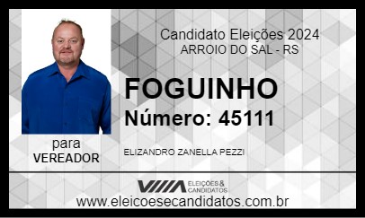 Candidato FOGUINHO 2024 - ARROIO DO SAL - Eleições