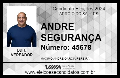 Candidato ANDRE SEGURANÇA 2024 - ARROIO DO SAL - Eleições