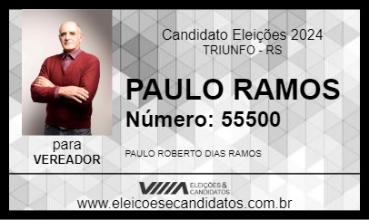 Candidato PAULO RAMOS 2024 - TRIUNFO - Eleições