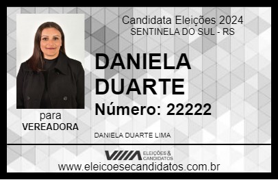 Candidato DANIELA DUARTE 2024 - SENTINELA DO SUL - Eleições