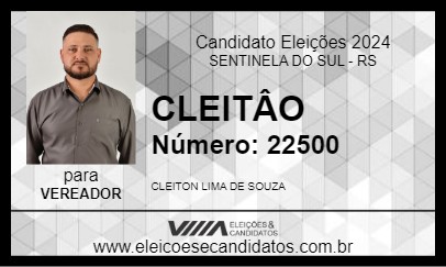 Candidato CLEITÂO 2024 - SENTINELA DO SUL - Eleições