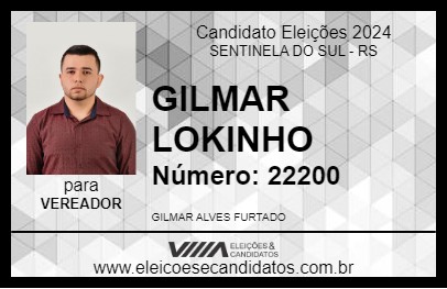 Candidato GILMAR LOKINHO 2024 - SENTINELA DO SUL - Eleições