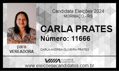 Candidato CARLA PRATES  2024 - MORMAÇO - Eleições