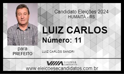 Candidato LUIZ CARLOS 2024 - HUMAITÁ - Eleições