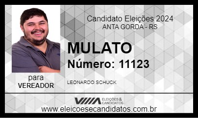 Candidato MULATO 2024 - ANTA GORDA - Eleições