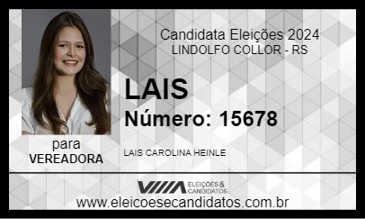 Candidato LAIS HEINLE 2024 - LINDOLFO COLLOR - Eleições