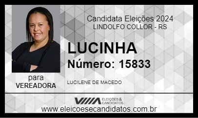 Candidato LUCINHA 2024 - LINDOLFO COLLOR - Eleições