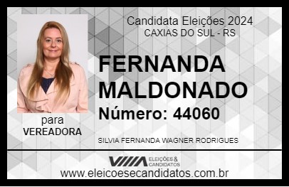 Candidato FERNANDA MALDONADO 2024 - CAXIAS DO SUL - Eleições