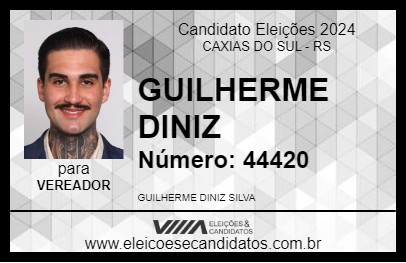 Candidato GUILHERME DINIZ 2024 - CAXIAS DO SUL - Eleições