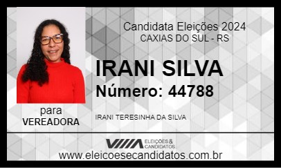 Candidato IRANI SILVA 2024 - CAXIAS DO SUL - Eleições