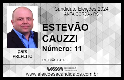 Candidato ESTEVÃO CAUZZI  2024 - ANTA GORDA - Eleições