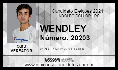 Candidato WENDLEY 2024 - LINDOLFO COLLOR - Eleições