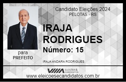 Candidato IRAJA RODRIGUES 2024 - PELOTAS - Eleições