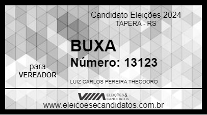 Candidato BUXA 2024 - TAPERA - Eleições