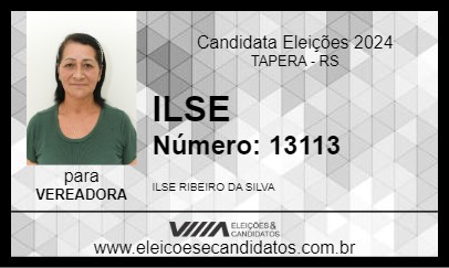 Candidato ILSE 2024 - TAPERA - Eleições