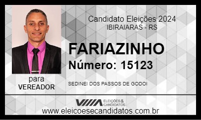 Candidato FARIAZINHO 2024 - IBIRAIARAS - Eleições