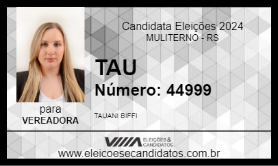 Candidato TAU 2024 - MULITERNO - Eleições