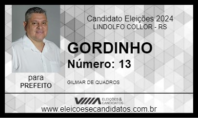 Candidato GORDINHO 2024 - LINDOLFO COLLOR - Eleições