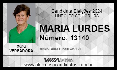 Candidato MARIA LURDES 2024 - LINDOLFO COLLOR - Eleições